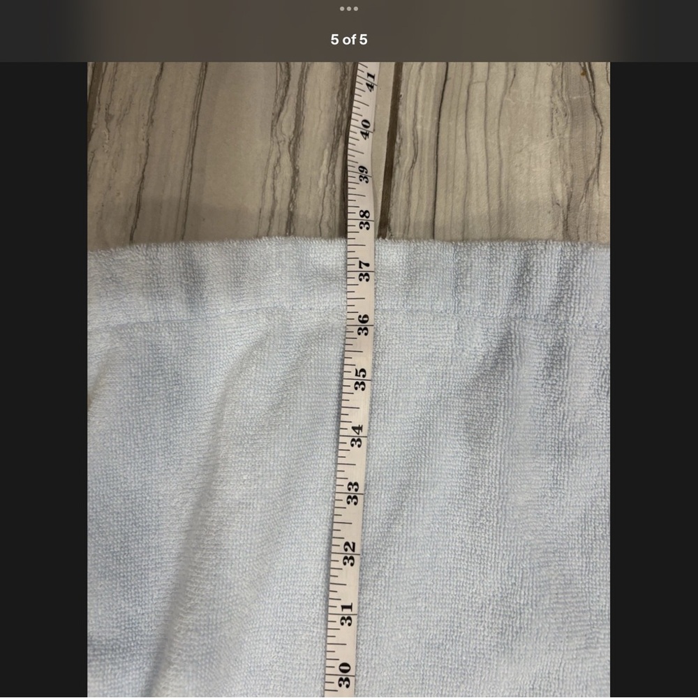 Ralph Lauren Soft Blue Terry Cloth Robe Bathrobe - Picture 5 of 5